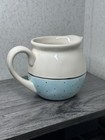 Rae Dunn Artisan Collection "Pour" Creamer Blue And White W/Polka Dots — photo 5