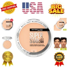 Super Stay Up to 24HR Hybrid Powder-Foundation, Medium-to-Full Coverage Makeu...