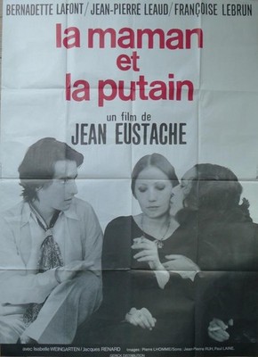 LA MAMAN ET LA PUTAIN - EUSTACHE - DIE MUTTER UND DIE HURE - GROSSES FILMPLAKAT