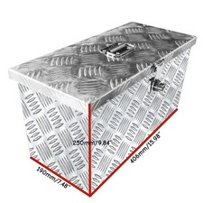 Secure Truck Bed Box 16x7.5x10 Silver Aluminum Toolbox For Rv Trailer Daily Use Secure Truck Bed Box 16x7.5x10 Silver Aluminum Toolbox For Rv Trailer Daily Use