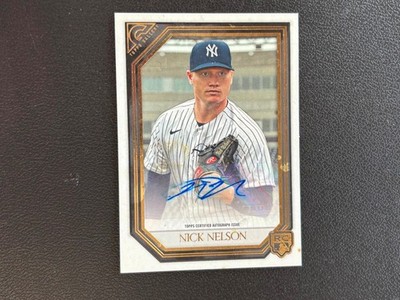 Nick Nelson 2021 Topps Gallery Auto Autograph RC New York Yankees C25