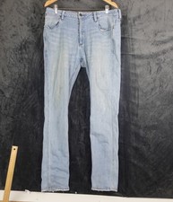Wrangler Stranglers R28 Jeans Mens 36 Blue Denim Skinny Leg Stretch Event Adult