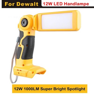 Für DeWalt Akku LED 18 V DCL043 Lampe Leuchte Handlampe Licht 12W Arbeitsleuchte