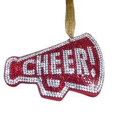 Popfizzy Bling Cheer Christmas Ornaments for Cheerleaders, Holiday Christmas...