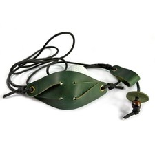 Handmade Paracord Shepherd Sling - Old-Fashioned Rock Thrower Green 