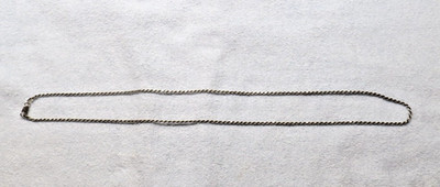 24 Zoll lang Italien 925 Sterlingsilber Seil Kette Karabinerverschluss (7 g)