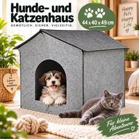 Hundehaus HundehüTte KatzenhöHle Katzenhaus Hundebett Haustier HöHle Aus Filz