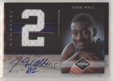 2010-11 Panini Limited Jersey Numbers Signatures 44/99 John Wall #1 Auto 5y7