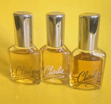 Vtg Revlon Charlie Eau De Toilette 1 fl oz Cologne Spray Perfume No Box 3 Bottle