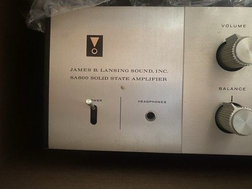 JBL SA600 Solid State Integrated Amplifier – Working Original Unrestored – Video