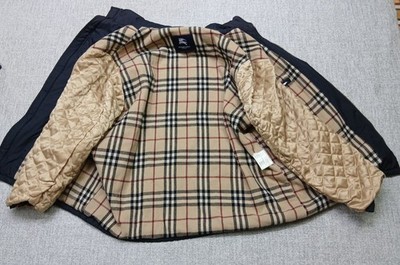 ジャケット・アウター BURBERRY London Burberry London Hooded Winter Jacket Blue Nova Check Wool Lined