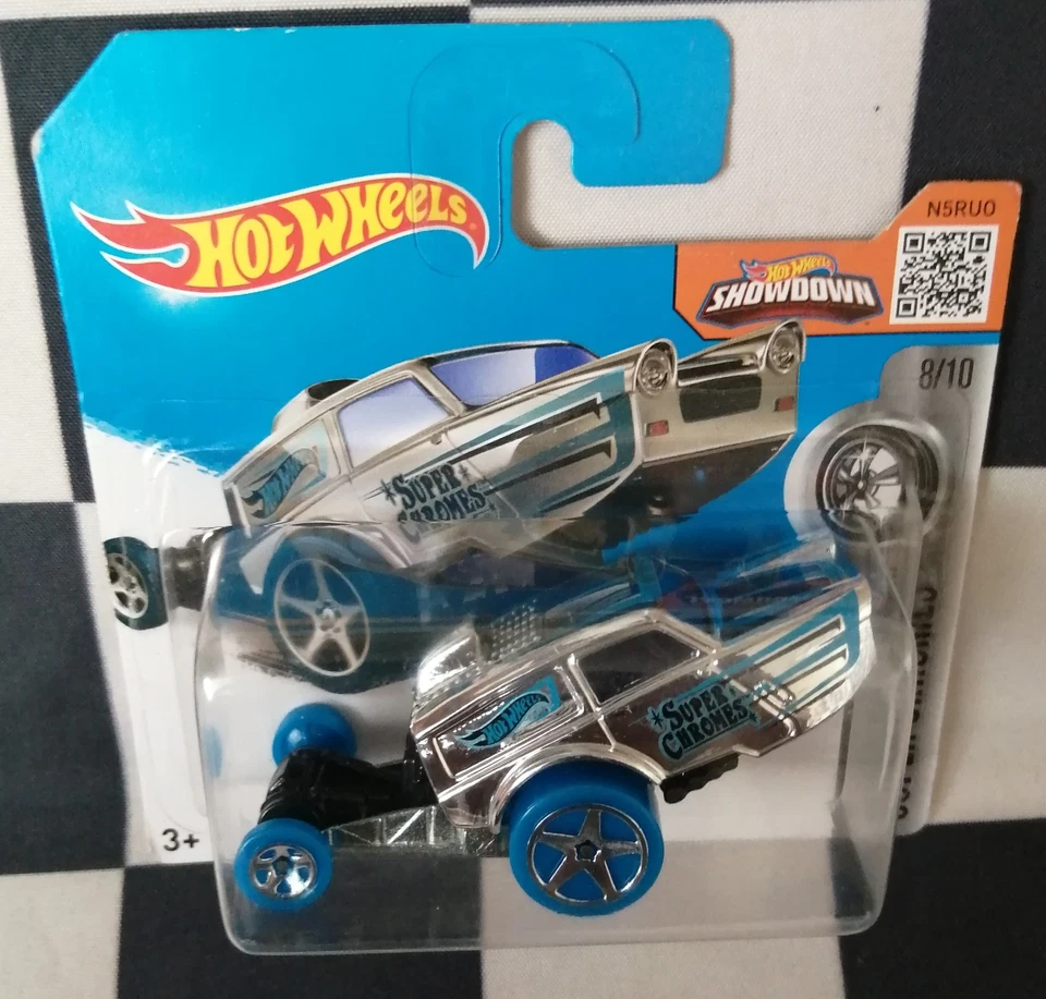 2016 Hot Wheels HW Poppa Wheelie Super Chromes Short Card 43/250 #8/10 - Image 4 of 4