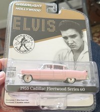 2016 Greenlight  Hollywood Elvis Presley Pink 1955 Cadillac Fleetwood Series 60