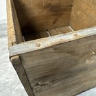 ANTIQUE SEALTEST CRATE AVERTISING BOX CHECKERBOARD RED METAL BANDED HAND PLANED — photo 8