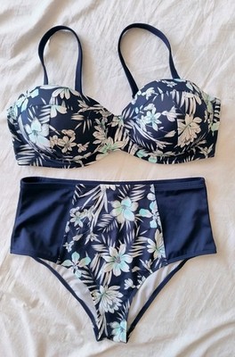 C&A Damen Bikini Set 2-tlg. Oberteil Gr. 95 D & Hose Gr. 44 