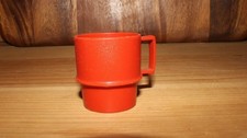 Toy Dishes  Tupperware cup: orange red