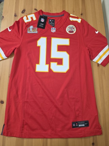 Patrick Mahomes Kansas City Chiefs Nike Super Bowl LIX Game Jersey Red Size M