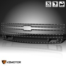Fits 2007-2013 Chevy Silverado 1500 Black Upperlower Mesh Grille Insert 3pc Fits 2007-2013 Chevy Silverado 1500 Black Upperlower Mesh Grille Insert 3pc