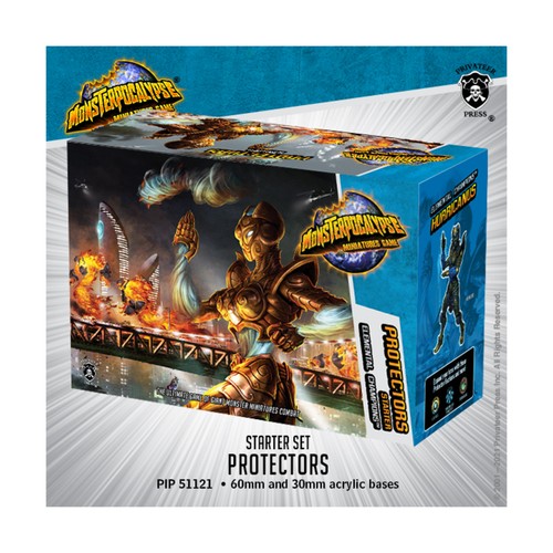 Privateer Pres Monsterpocalyp  Protectors - Elemental Champions Starter  EX/NM