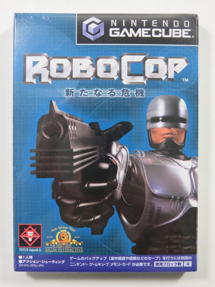 Jeu Robocop Aratanaru Kiki pour GameCube GC NTSC-J version japonaise neuve sous blister