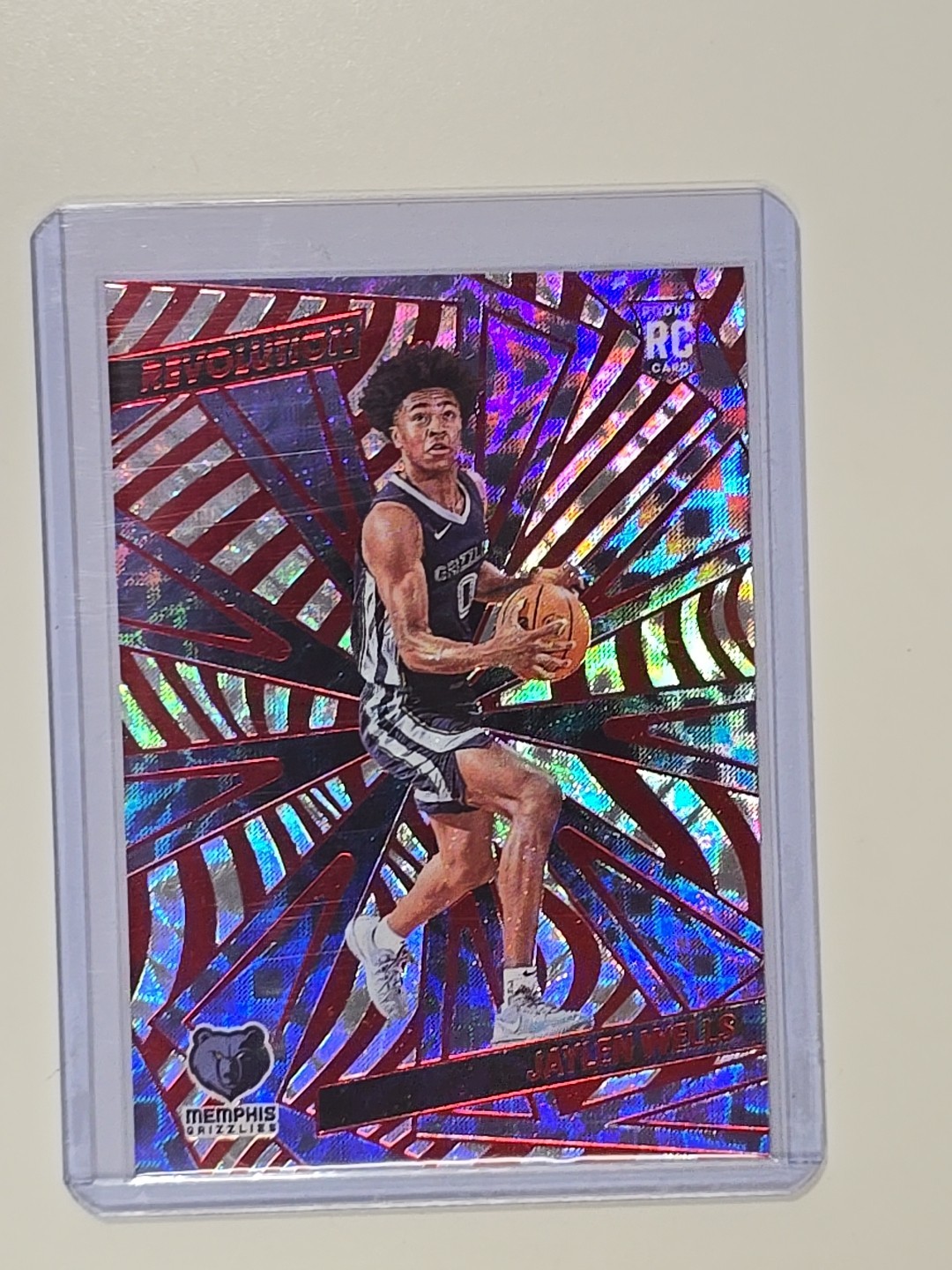 2024-25 Revolution Basketball #130 Jaylen Wells RC Red Scope 104/135 ROOKIE