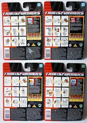 4x VINTAGE 1992 TRANSFORMERS G1 AXELERATOR SKRAM ZAP RAPIDO