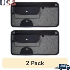 Car Visor Organizer 2 Pack Multi Pocket Storage Car Accessories Ideal Travel New