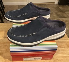 Keds NOS Womens Wilton Navy Nubuck Suede Slip-On Shoe Size 8M NIB
