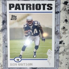 Topps 2004 Ben Watson #342 Rookie New England Patriots Football Card