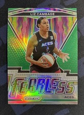 2021 Panini Prizm WNBA - Fearless Liz Cambage #5 Green Prizm
