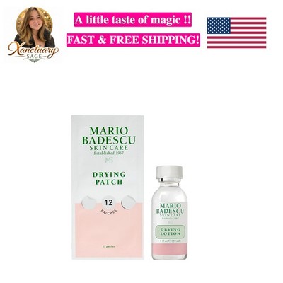 Invisible Drying Patches & 1 Fl Oz Mario Badescu Acne Lotion - Clear Skin Duo