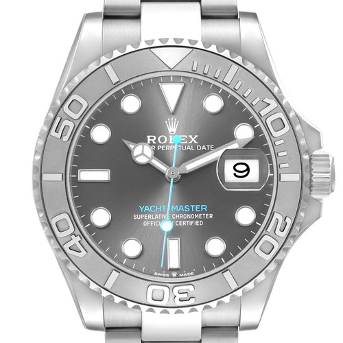 Rolex Yachtmaster 40 Steel Platinum Bezel Mens Watch 126622