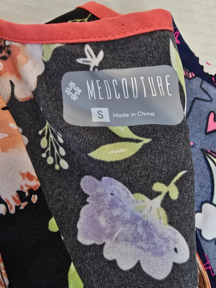 Lote de 4 ~ Camisas Médicas MED COUTURE Para Mujer Prendas para el torso Talla Pequeña Dickies Greentown M Foto 4 de 4