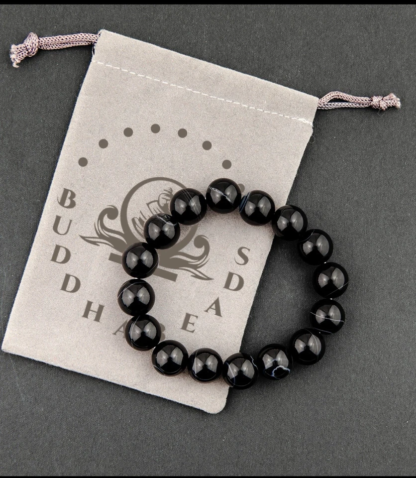 Natural 8mm Beads Crystal Stretch Yoga Bracelet. 5 COLORS. SELLING AS A LOT. - Image 3 of 4