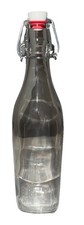 Bormioli Rocco Swing 33 3/4 oz Square Swing Top Glass Bottle with Airtight Seal