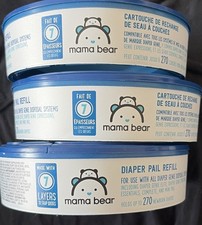 Lot of 3 Mama Bear Diaper Pail Refills for Diaper Genie Pails 270 Count Each