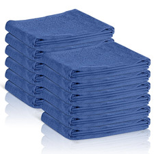 Blue Surgical Huck Towels 16x24 Pre-Washed Low Lint for Window Cleaning 12 Pack