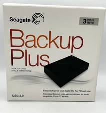 Seagate Expansion Desktop External Drive SRD00F2 3TB HDD - Works Great