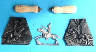 ORIGINAL SCHNEIDER – GIEßFORM FÜR ZINNFIGUREN: „Reitender Indianer“ Nr. 10