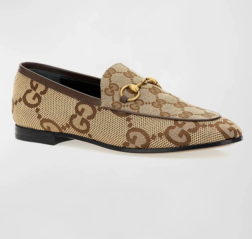 Gucci Jordaan Horsebit Loafers - 36.5 - Neutrals- Beige - NIB - $1050 Retail