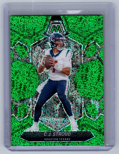 2024 Panini Mosaic #85 C.J. Stroud Green Sparkle #/8