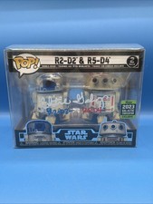Funko Pop Exclusive 2-Pack R2-D2 and R5-D4 Autographed By Christine Galey
