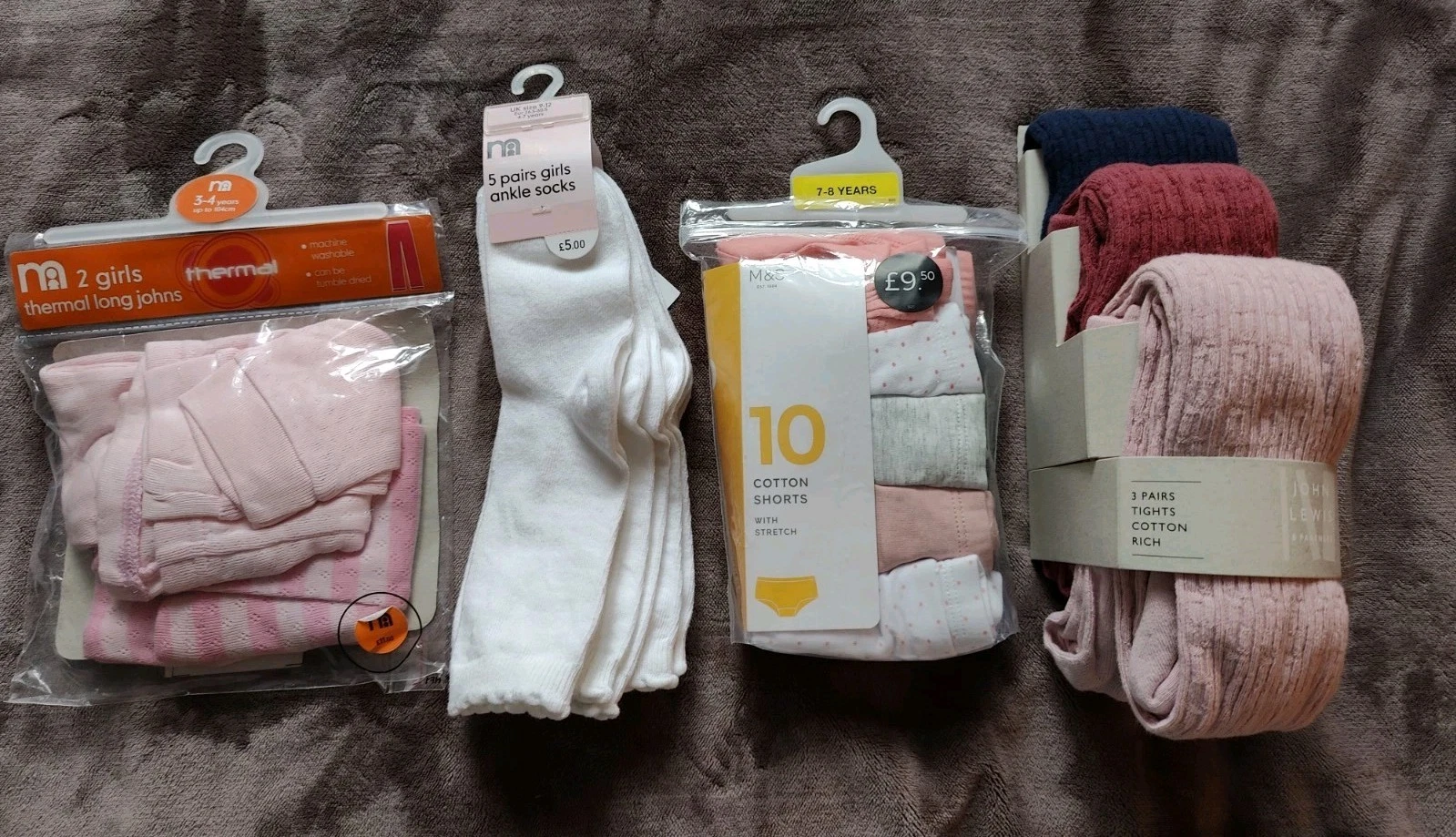 **KIDS SOCKS UNDERWEAR TIGHTS THERMALS MOTHERCARE M&S JOHN LEWIS 3-12 YEARS NWT