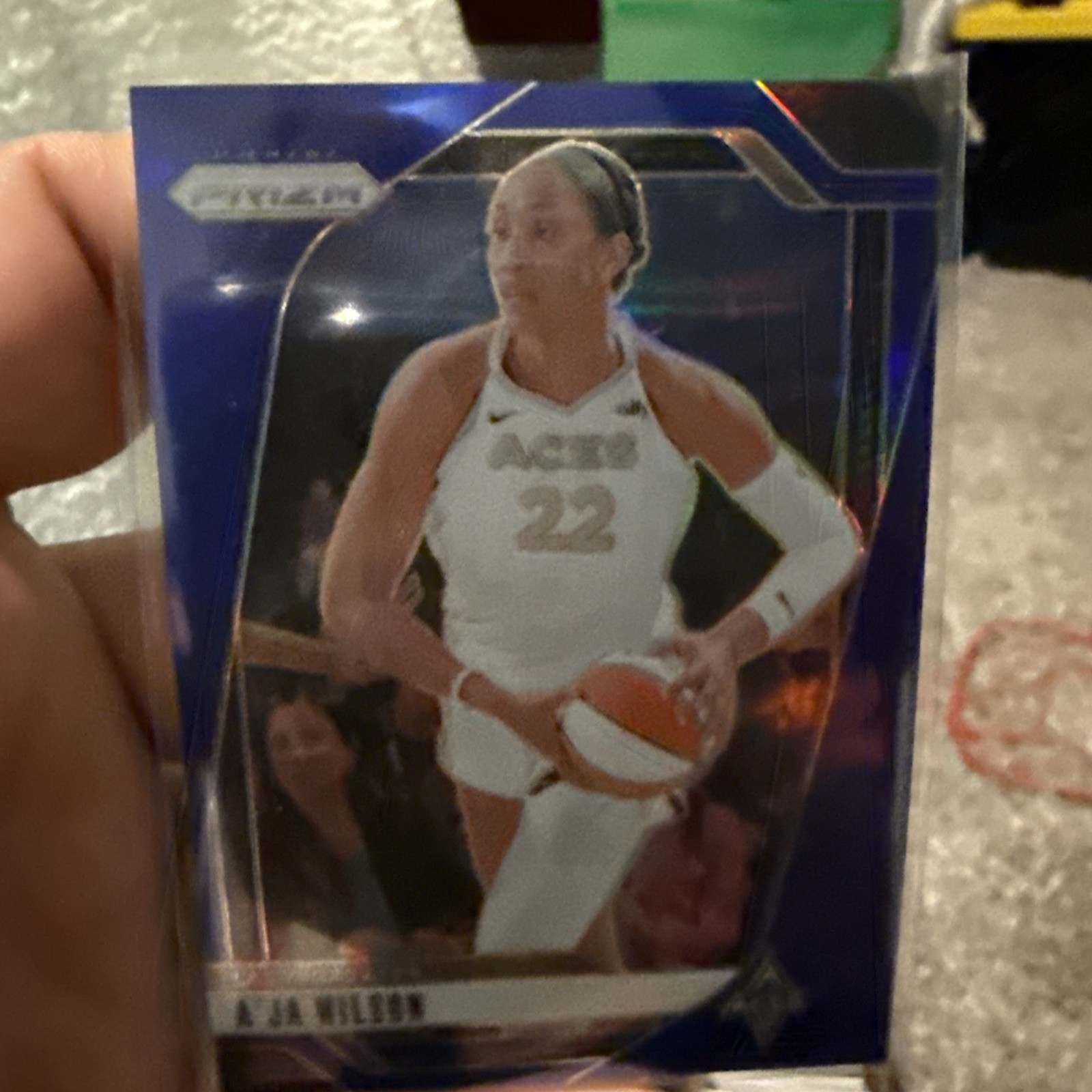 2024 Panini Prizm WNBA A'JA WILSON BLUE ACES /199 #86
