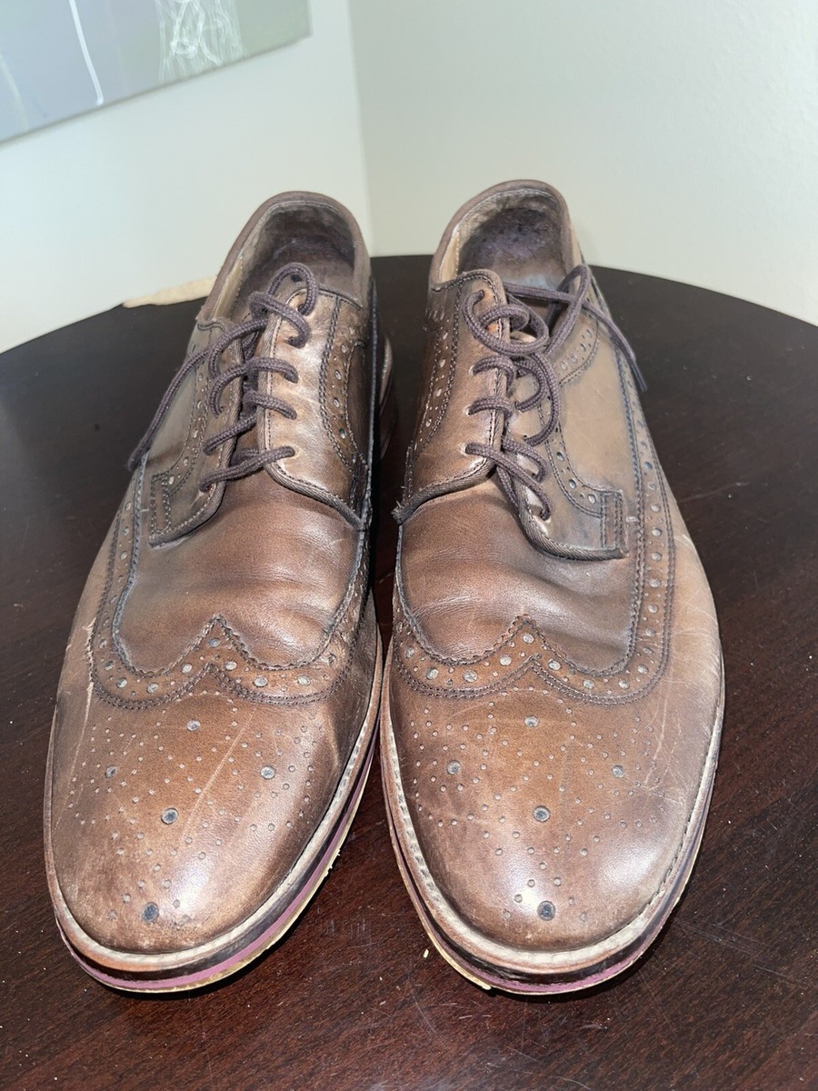 Johnston‎ & Murphy Oxford Men 9M Brown 20-2233 Wingtip Leather Brogue Derby Shoe Johnston & Murphy 20-2233 Conard Wingtip Oxfords Wide Men main image 2