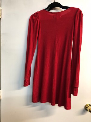 chinese dress ladies SPANX® Red Ponte Long Sleeve Mini Dress