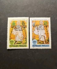 Stamp Togo Cross Red Dunant Post Aerial Pa N°586/587 New Luxury MNH 1986