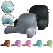 Reading Pillow for Kids Backrest Pillow with Arms TV Pillow Gift with Pockets
