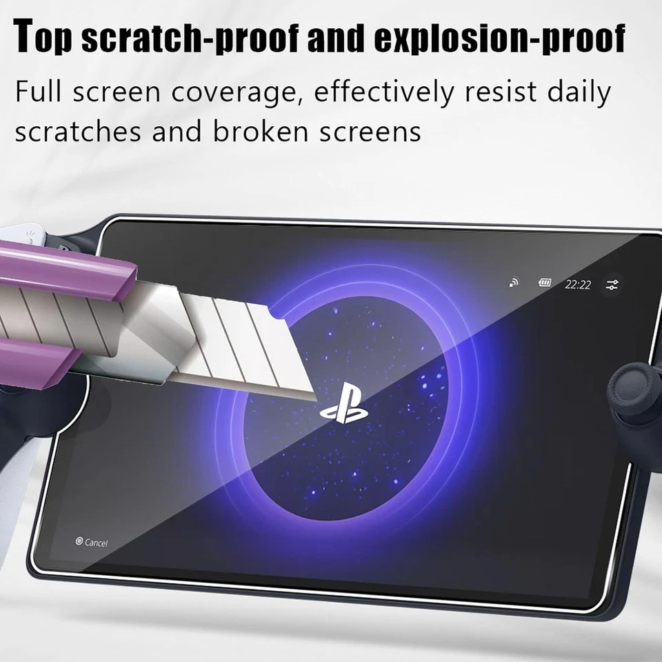 Tempered Glass Screen Protector Cover for PS5 Playstation Portal Remote Player - Image 3 of 4