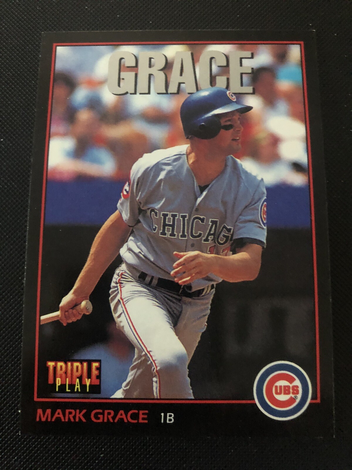 1993 Leaf Triple Play Mark Grace Baseball Card⚾️Chicago Cubs⚾️